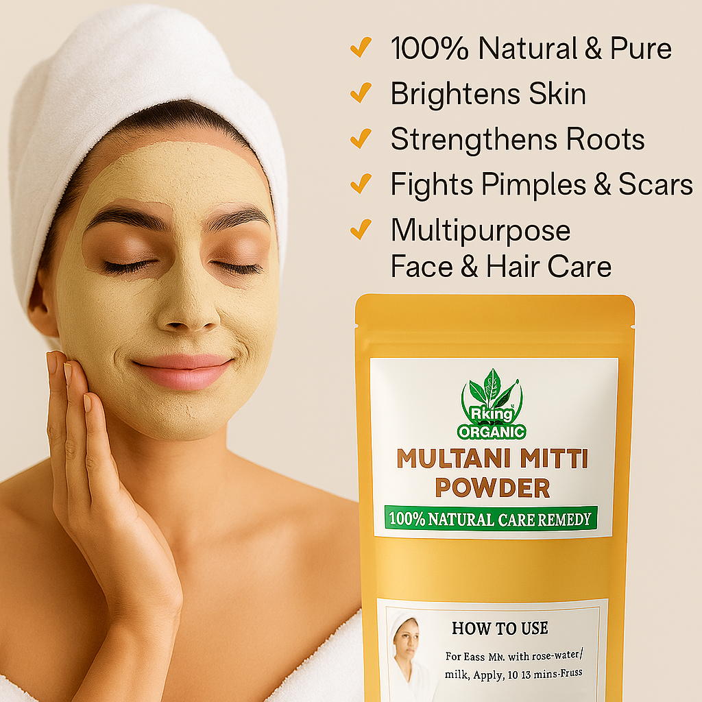 Rking Organic Multani Mitti Powder – 200g