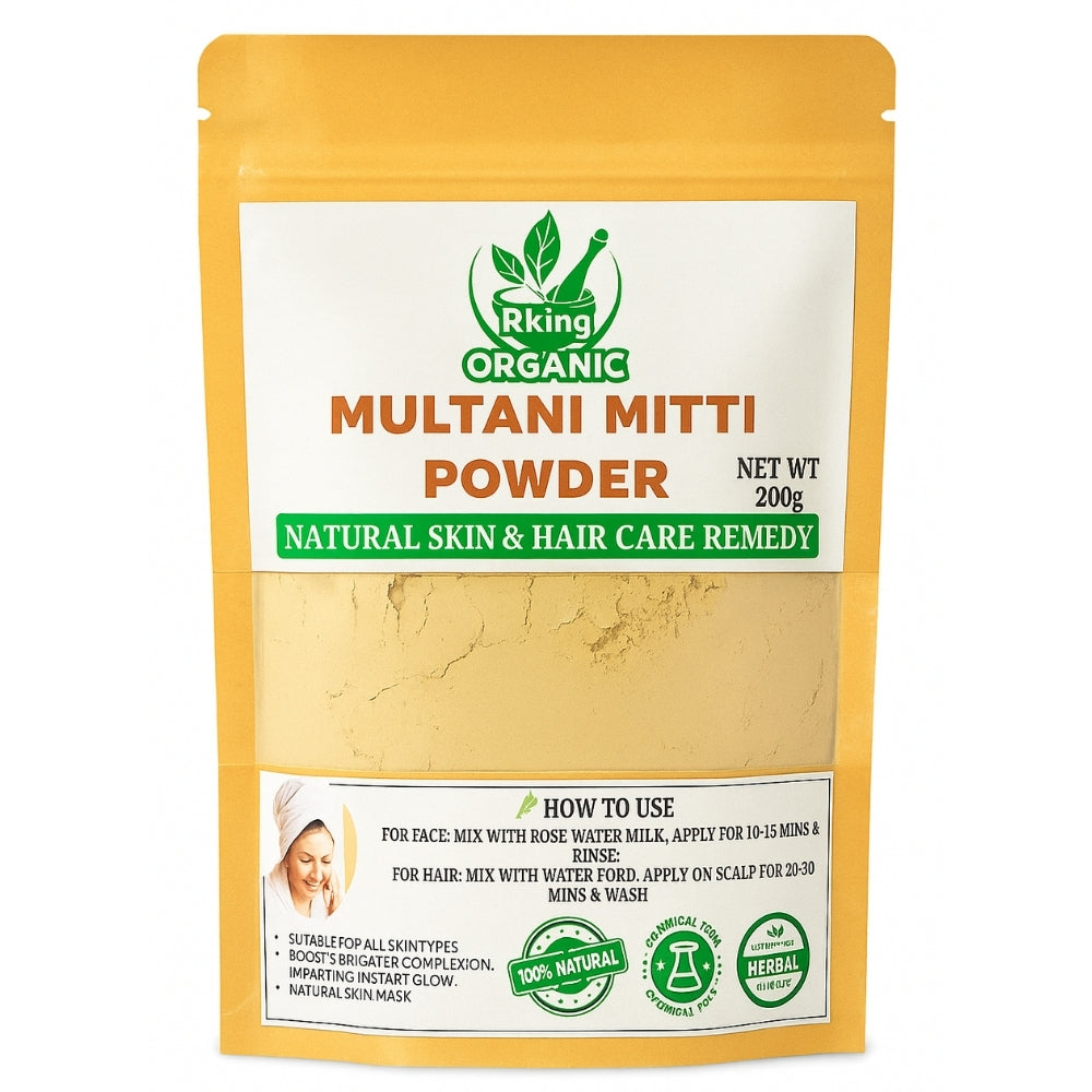 Rking Organic Multani Mitti Powder – 200g